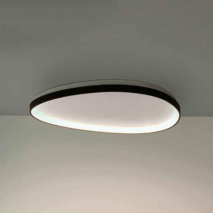 IDEAL LUX LED plafondlamp Gemini zwart 81 3000 K DALI/PUSH