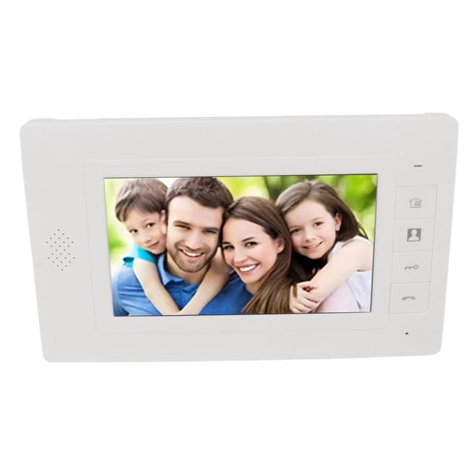 Caméra Sonnette Vidéo avec Moniteur TFT 7 Pouces Filaire Vision Nocturne Conversation Bidirectionnelle Vidéo Surveillance US Plug