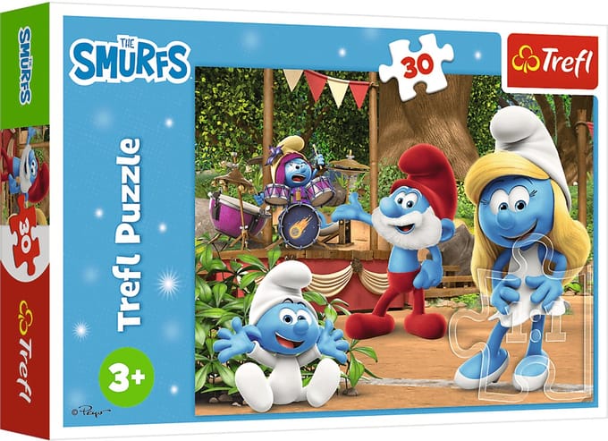 Smurfenpuzzel voor kinderen - 30 stukjes - Met baby smurf