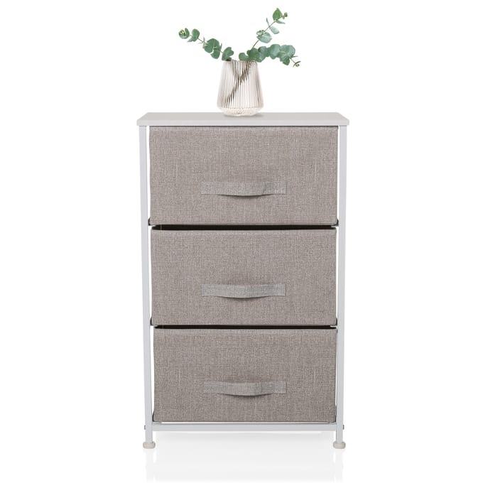 Kast FOLDRESS M 45x30x95cm 3 vakken grijs hjh LIVING