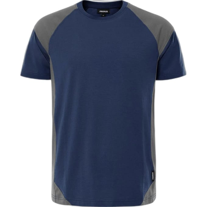 Fristads Heavy T-shirt 7046 GTM - Marineblauw/Grijs - 2XL