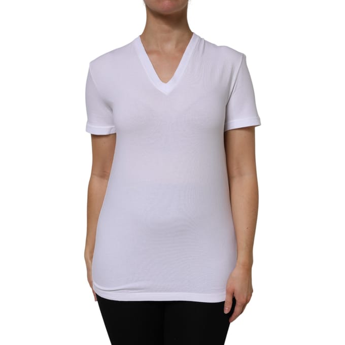 V-hals Korte Mouwen T-shirt