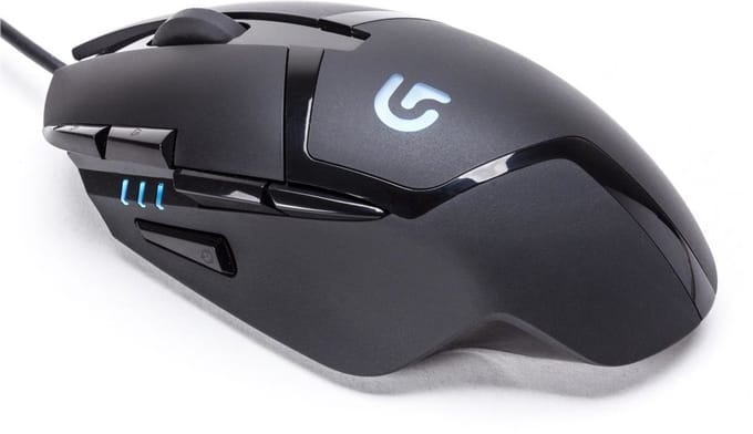 Logitech G 910-004070 muis Gamen Ambidextrous USB Type-A Optisch 4000 DPI