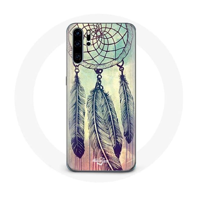 Coque pour Huawei P30 Attrape rêve coloré marron