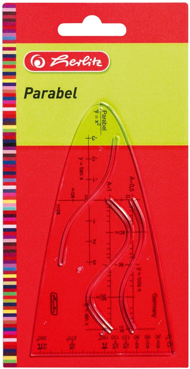 Herlitz transparante kunststof parallellineaal.