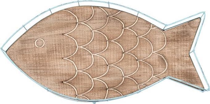 HOUTEN DIENBLAD VIS METAAL - BATELA