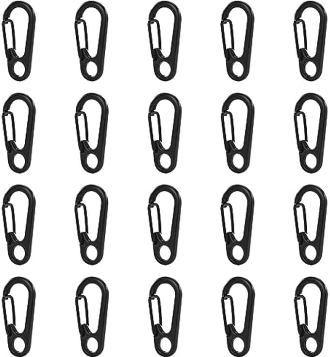 Mini Karabijnhaken voor Sleutels - 20 Stuks - Compacte en Duurzame Klimgereedschap