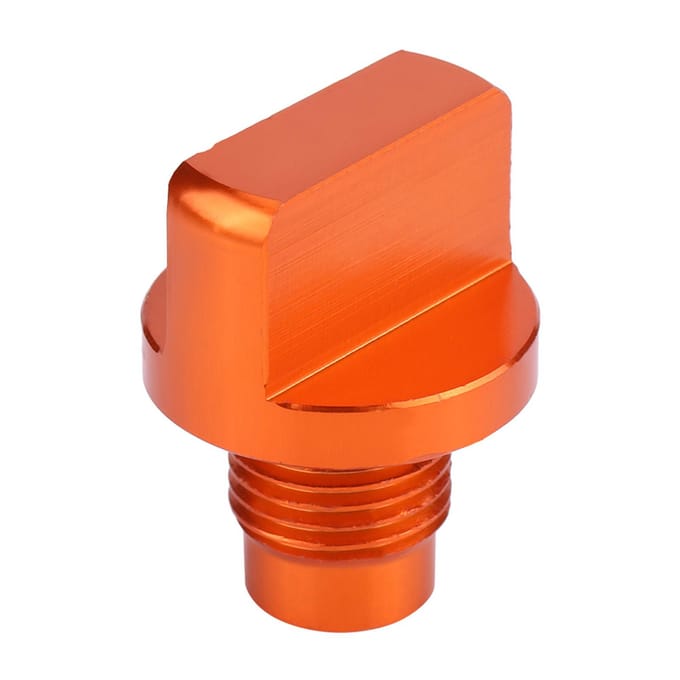 Motoraccessoires Oranje Aluminiumlegering Olievuldop red
