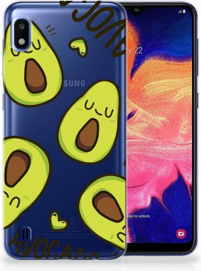 Samsung Galaxy A10 Telefoonhoesje met Naam Avocado Singing