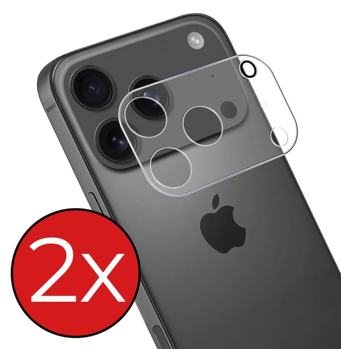 Camera Lens Protector - 2 Stuks - Geschikt voor iPhone 17 Pro / 18 Pro - Camera Screenprotector - Beschermglas - Gehard Glas - Tempered Glass - Screen Protector