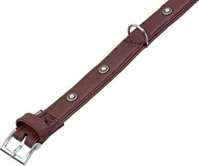 Karlie buffalo deco halsband bruin