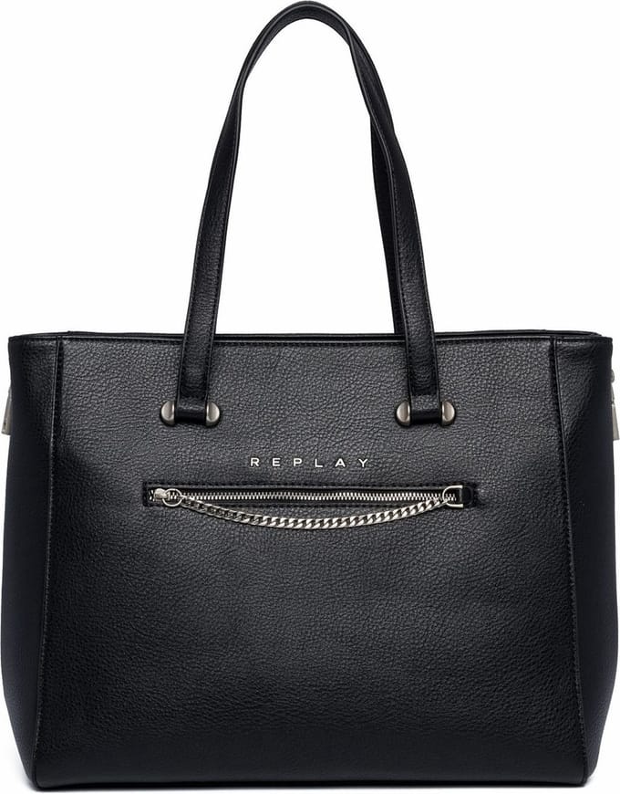 REPLAY Schoudertas Shopper Black Zwart