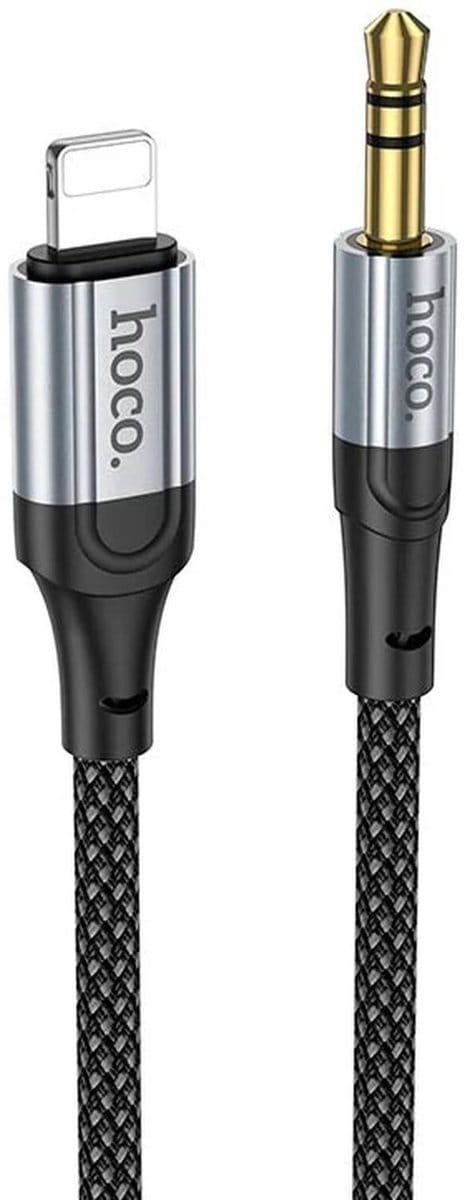 Hoco UPA26 Lightning naar 3.5mm Jack Audiokabel 1M Zwart