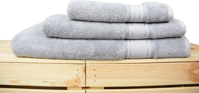 ARTG® Natural Bamboo - Handdoek - 50 x 100 cm - Licht Grijs - Light Grey - SET 4 stuks