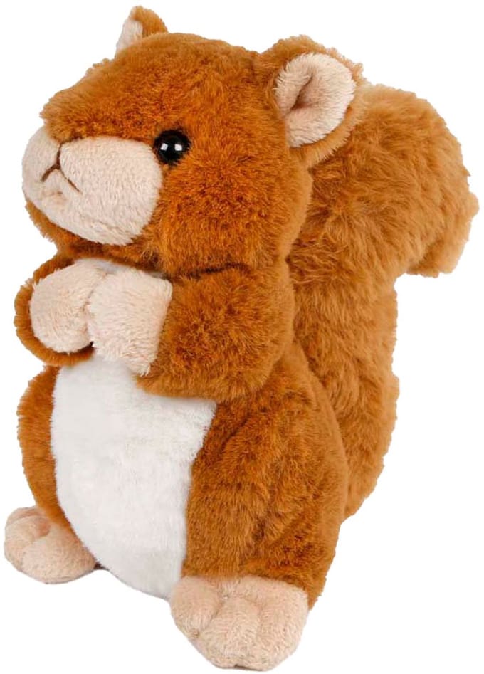 Eekhoorn knuffel pluche 15cm - zachte speelgoed knuffel.