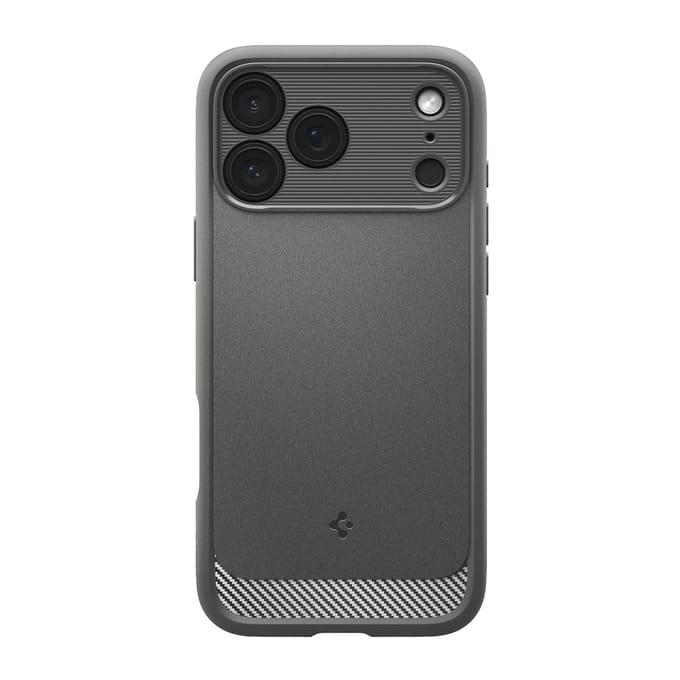 Spigen Rugged Armor Backcover MagSafe voor de Apple iPhone 17 Pro Max - Grey