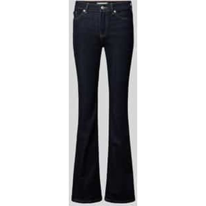 Relaxed fit bootcut jeans van katoenmix