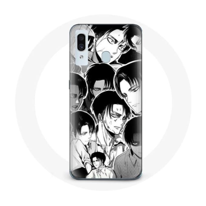 Coque pour Samsung Galaxy A30 Attaque des Titans Manga Levi Ackerman