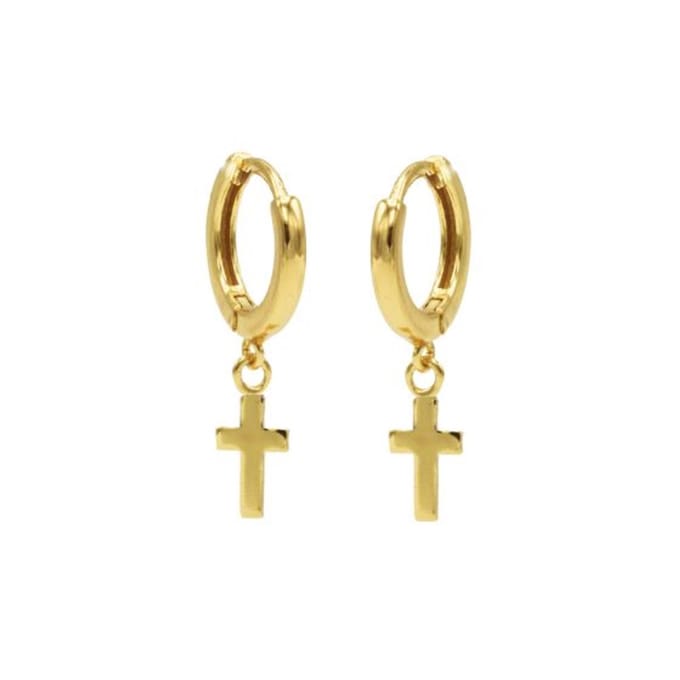 Karma hinged hoops symbool faith gold M1987HIN
