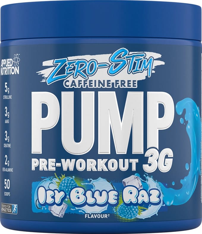 Pre-Workout - Applied Pump-3G 375g Applied Nutrition - Icy Blue Raz