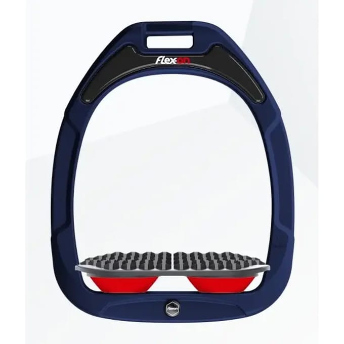 Endurance Stijgbeugels Marine/Grijs/Rood Flex-On Green Composite