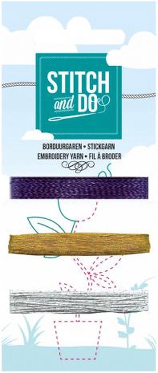 Nr. 64 Mini borduurgarenkaart Stitch and Do