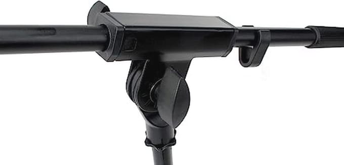 Lage Microfoonstandaard met Giek – Stabiliteit en Flexibiliteit voor Stages en Studio's