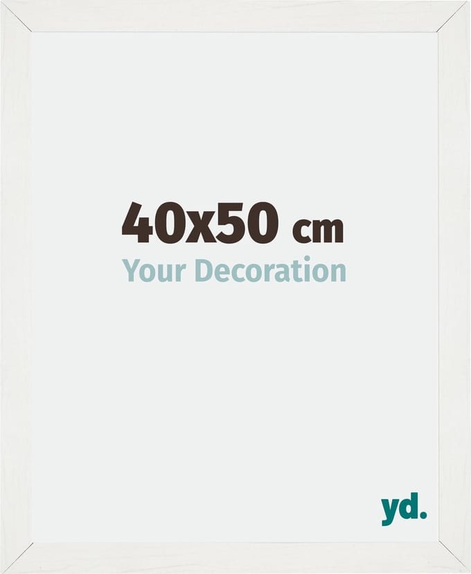 Your Decoration - Fotolijst 40x50 cm - MDF - Wit Geveegd - Mura