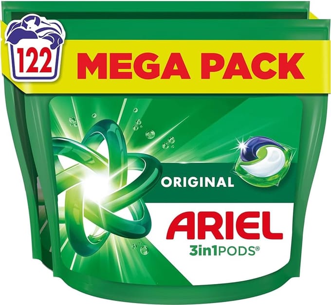 Ariel 4in1 Wasmiddel Pods Original - 2 x 61 Wasbeurten