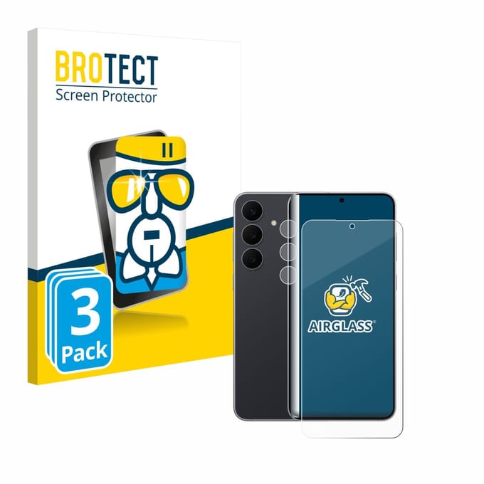 Screenprotector 3 Stuks voor Samsung Galaxy S25 FE (Voor+Camera) Beschermglas transparant