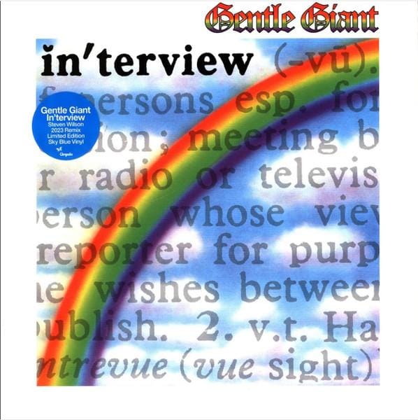 LP Plaat GENTLE GIANT - In'terview CHRV1115 Chrysalis Catal 2023 Europa Rock blue
