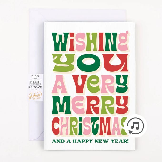 Merry Christmas Prank Card - Grappige kerstkaart - Prank - Nonstop Muziek & Glitters