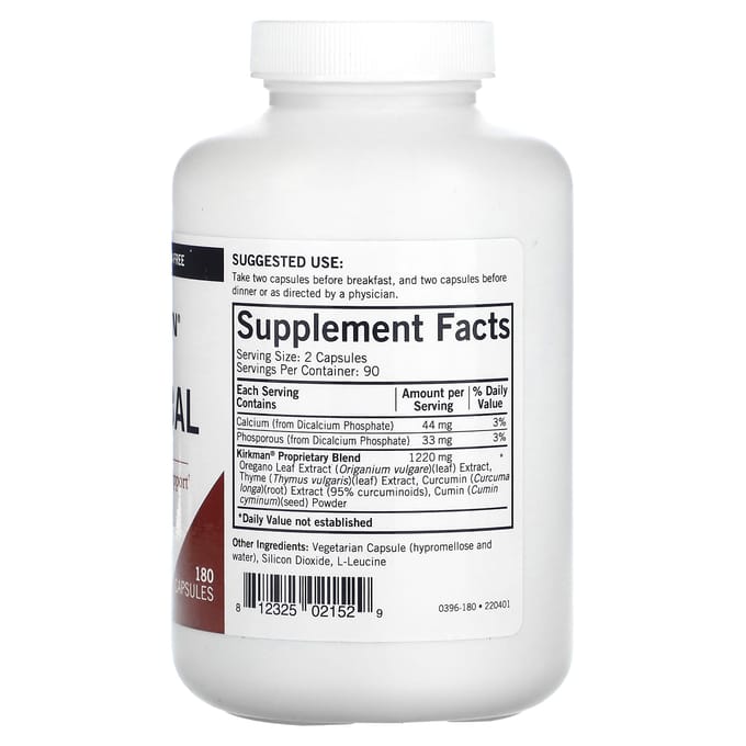Kirkman Labs, CD-Herb, 180 Capsules