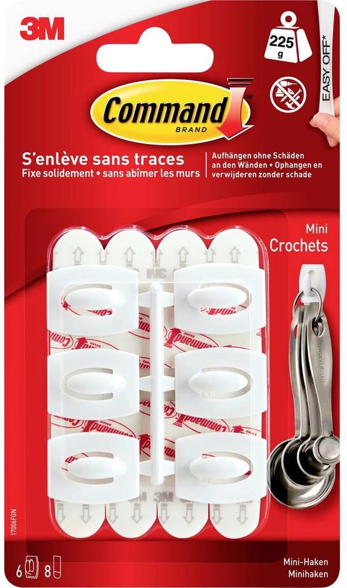 3M Command-mini-haak Wit