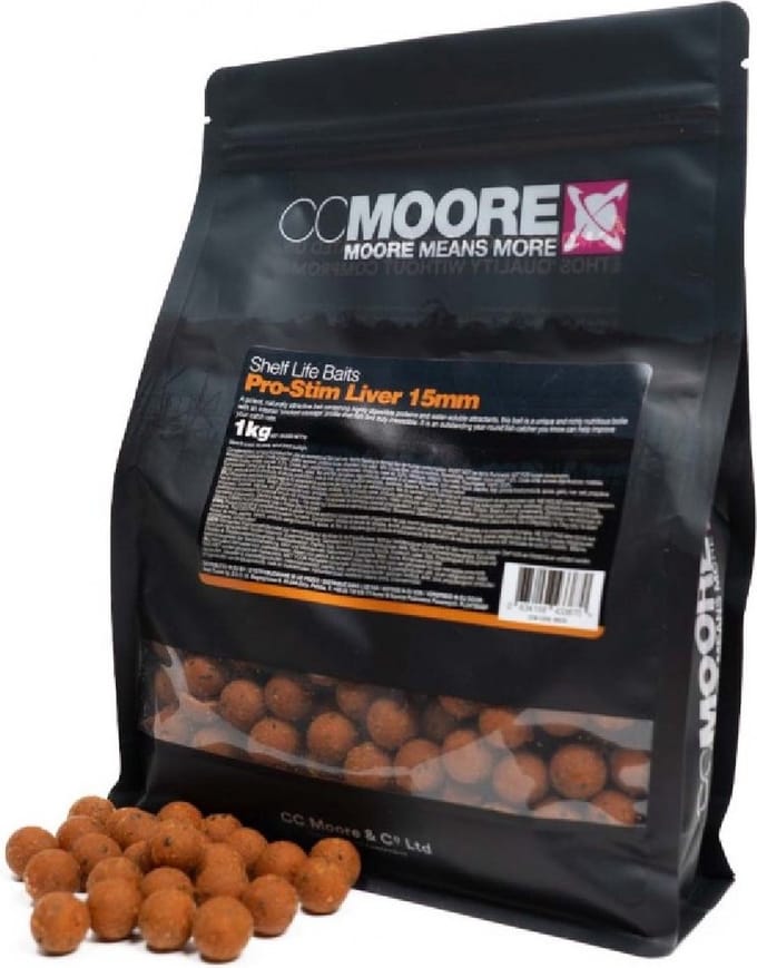 CCMOORE Pro-stim Liver Boilies | 1kg 18mm