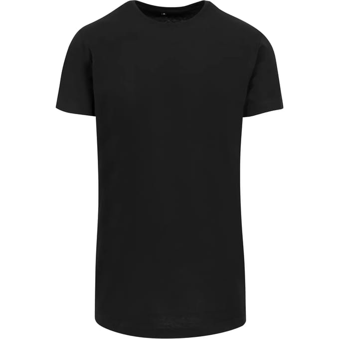 Build Your Brand - Shaped Long T-Shirt - Black maat S