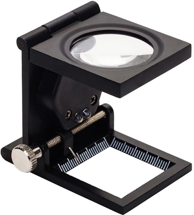 Unyqoos® Inklapbare LED Vergrootglas met 10x Vergroting voor Diverse Toepassingen