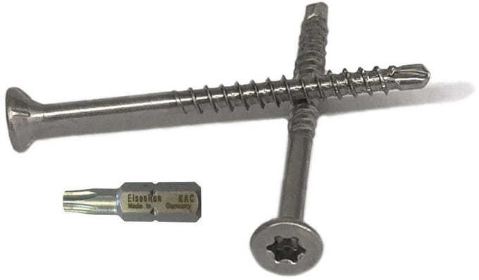 Roestvrijstalen Spaanplaatschroeven met Boorpunt 5x60 mm - 200 Stuks