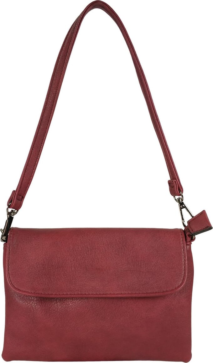 Flora&Co - Paris - Crossbody clutch - korte en lange instelbare riem - bordeaux