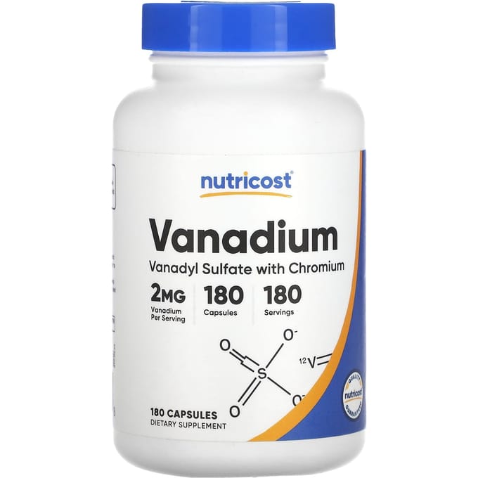 Vanadium, 2Mg, 180 Capsules