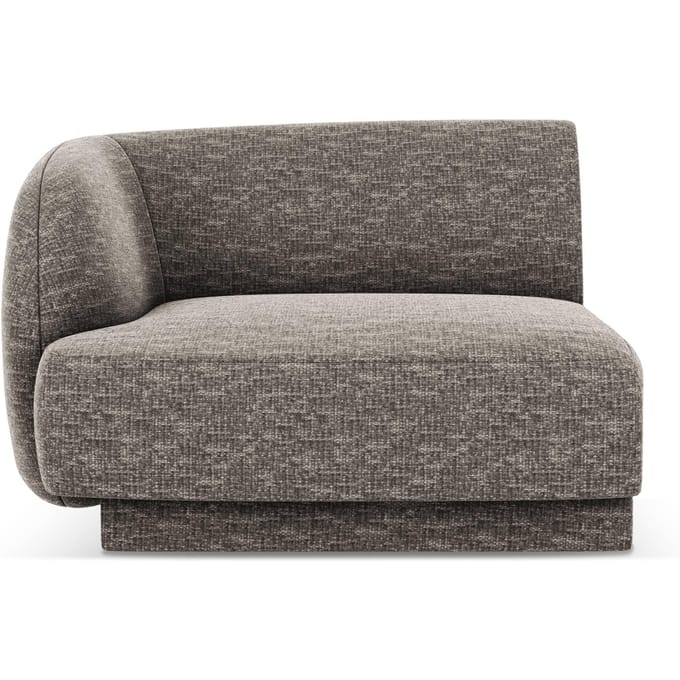 Modulair hoekelement Miley links chenille | Micadoni Limited Edition