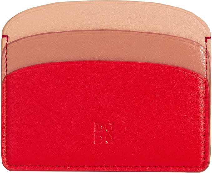 DuDu Boracay Kredietkaart etui Leer 10 cm - 4 Sleuven - flame red