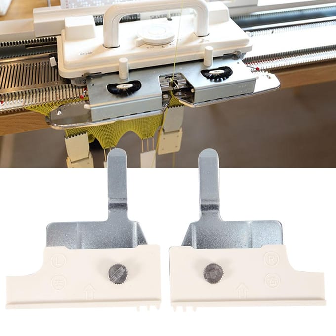 1 Paar Hulpstuk Unit LinksRechts Reserveonderdeel Geschikt voor Silver Reed SRP50 SRP60N SRP325 white