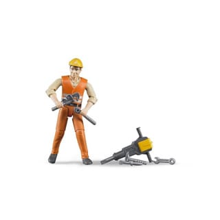 Bruder - Bworld Figuur Constructie Werker - Realistische details