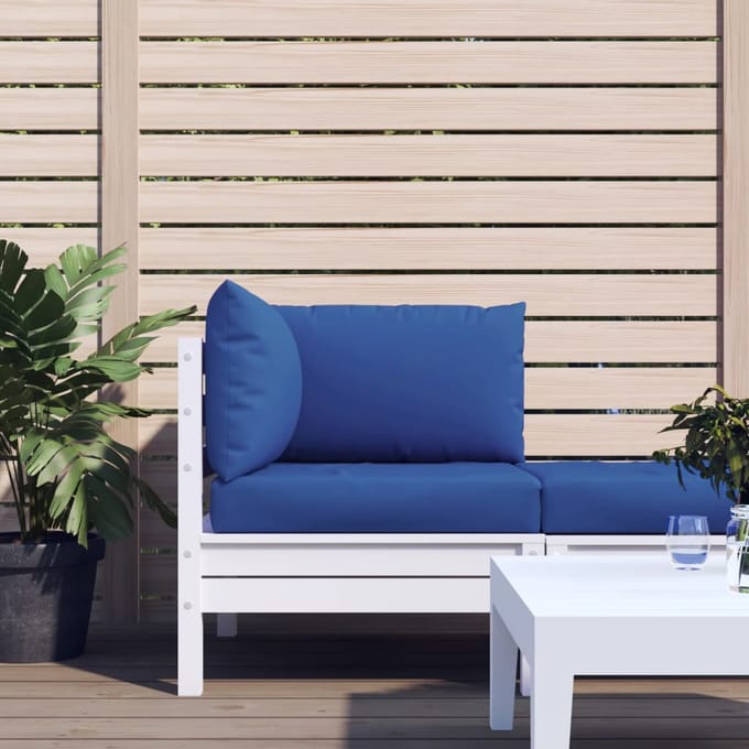 vidaXL - Palletkussens - 3 - st - oxford - stof - blauw