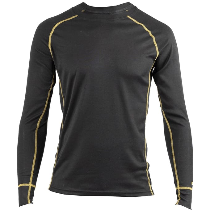 Caterpillar Thermo Polyester Heren Zwarte Basislaag Shirt