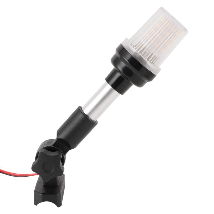 Ankerlicht Omnidirectioneel IP67 Waterdicht Boot Heklicht LED Opvouwbaar Marine Navigatielicht 9in white