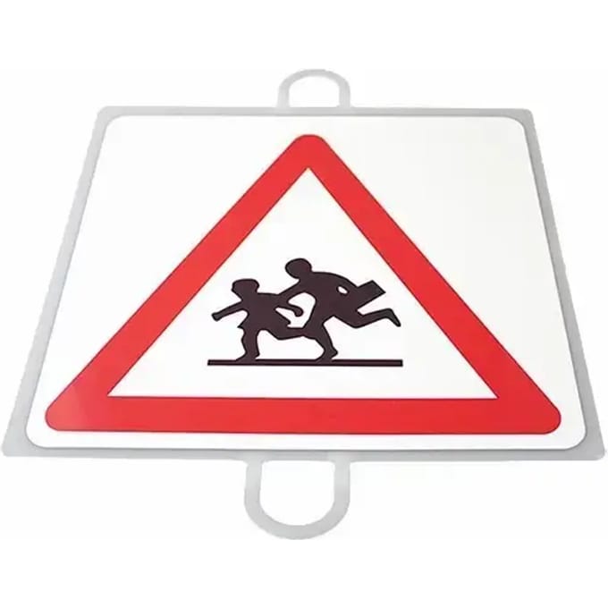 Verkeerswaarschuwingsbord nr. 8 (kinderen)