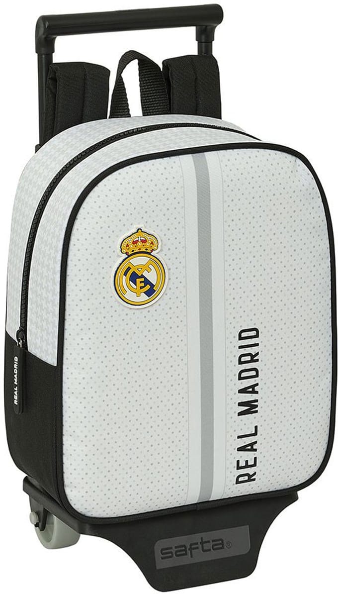 Safta Real Madrid First Kit 24/25 Mini Rugzak Met Wielen Grijs