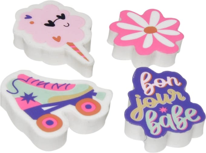 Kangaro gum - Bonjour Babe - 4 motieven - in PET box
